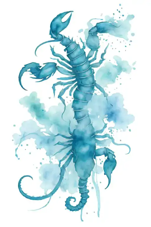 Niraj Scorpion Water Colors Like Blue