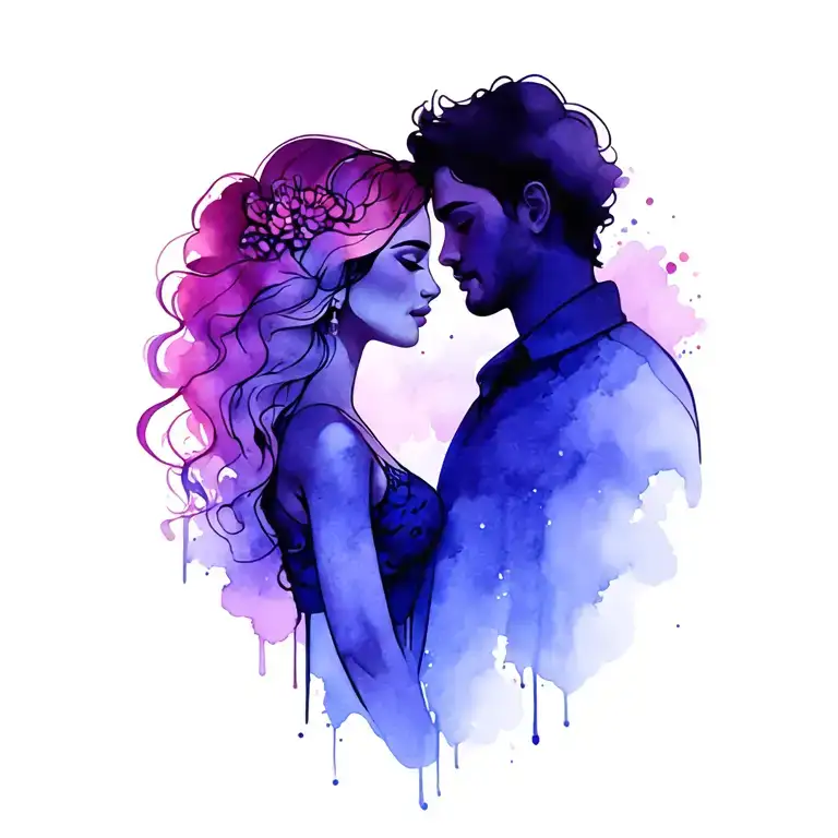 Husband And Wife Soulmates Matching Tattoos Become One