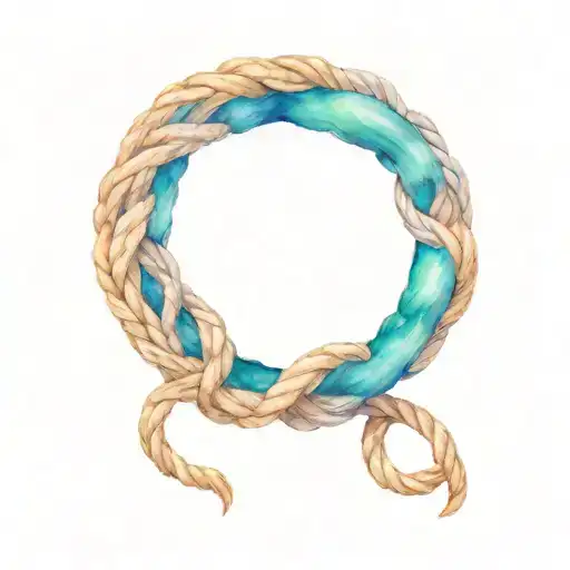 Infinity Symbol Made Out Of Rope Like A Bracelet