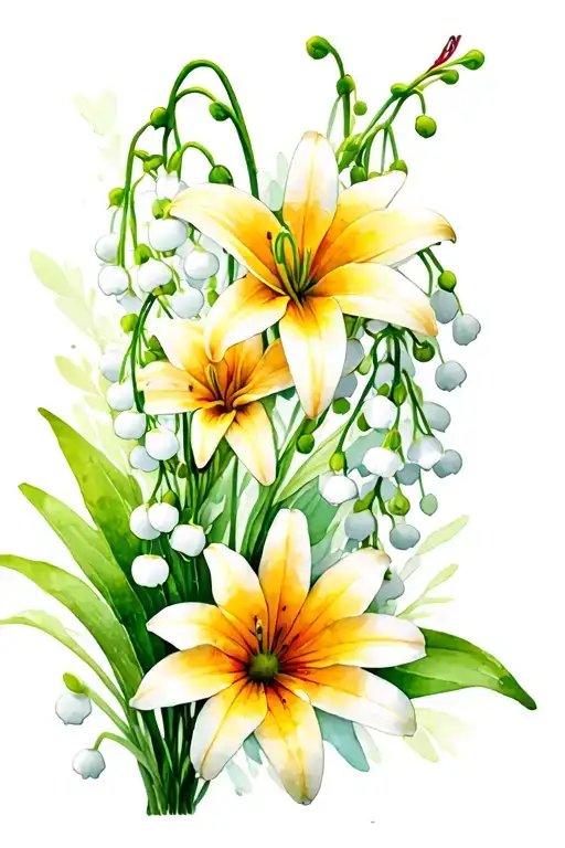 Bee Lily Of The Valley Aster Cosmo Bouquet