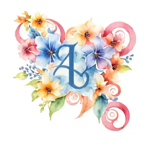 The Number 41 With Floral Design