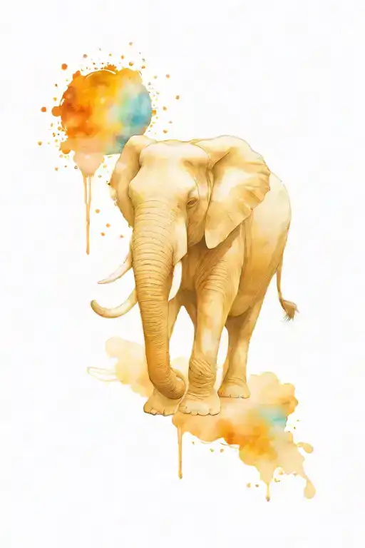 Elephant Space Cosmic Scene