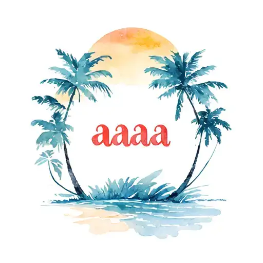 The Sun Palm Sands And Letters Aaa