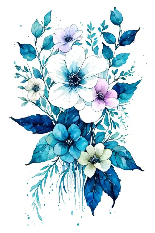 Sagittarius Womanhood Flowers Intertwined