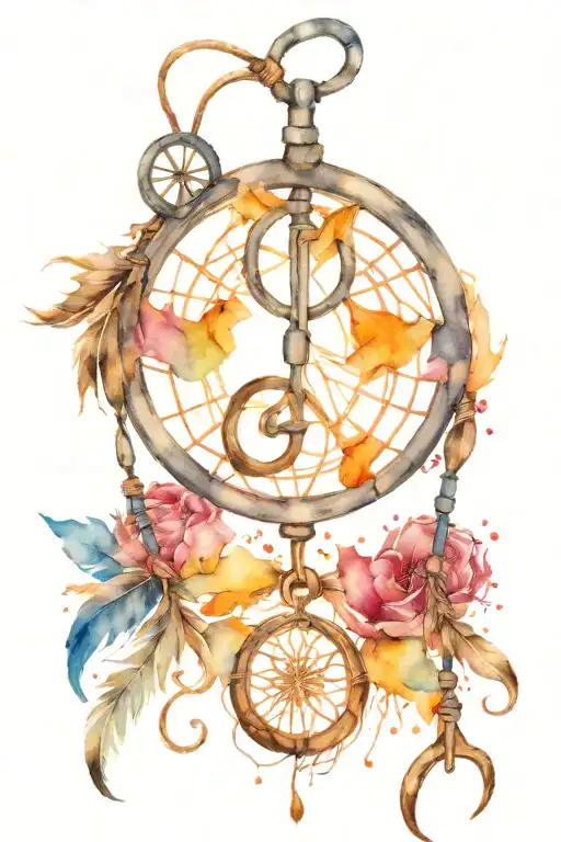 Stethoscope And Dreamcatcher Intertwined