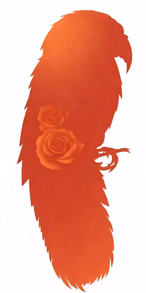 Skull And Roses With Raven Perched On Top Blue Sky Background