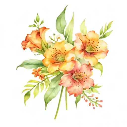 January February September October December Birth Flower Bouquet