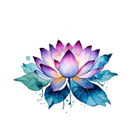 Lotus Flower Coming Out Of