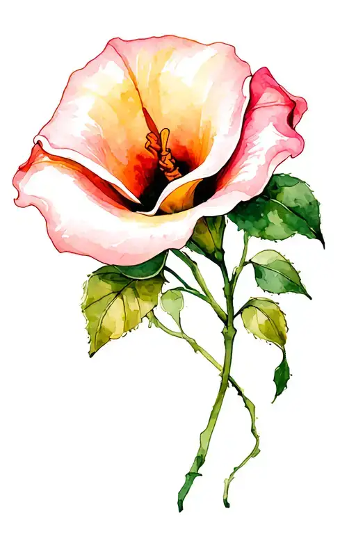 Calla Lily And Rose Vine