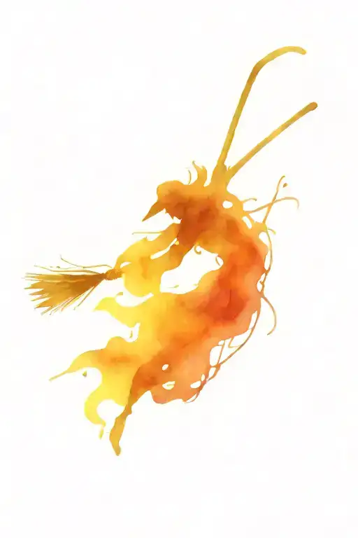 Witch Broom Stick Flying