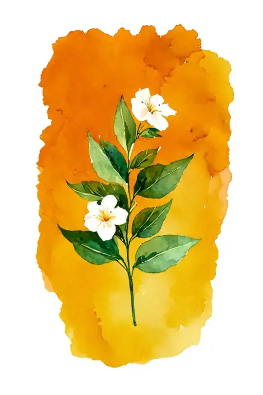 Flowers And Bay Leaves