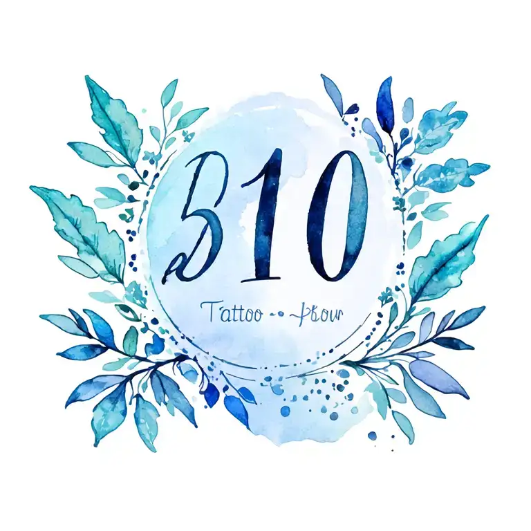 Birth Date Tattoo Design Inspired Design