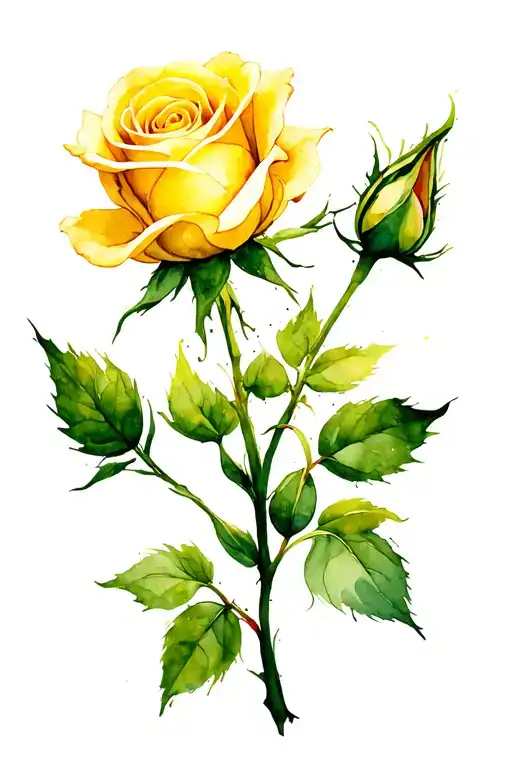 Yellow Rose Bud