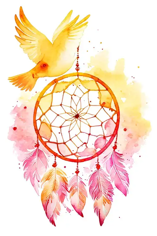 Dream Catcher And Dove