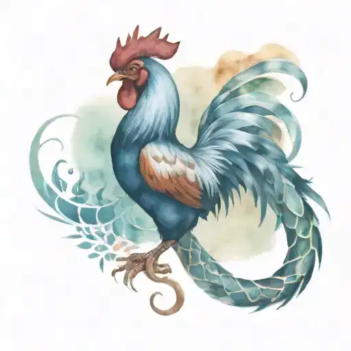 Rooster And Snake
