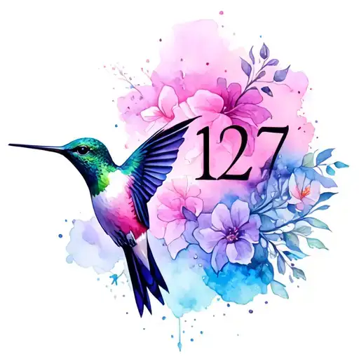 Numbers 1227 Hummingbird Surrounded