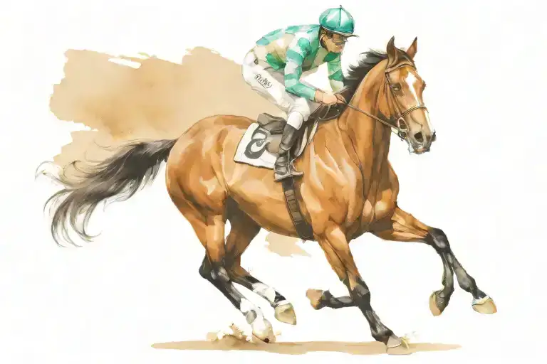 Blantons Bourbon Horse And Jockey Horse Racing