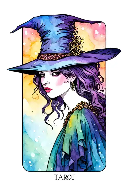 Hat Hated Psychedelic Witchy Tarot