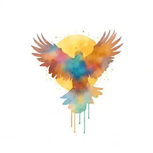 Sky Stars Steppe Sun Eagle