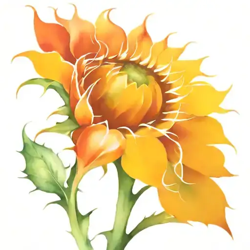 Sunflower And Thorns