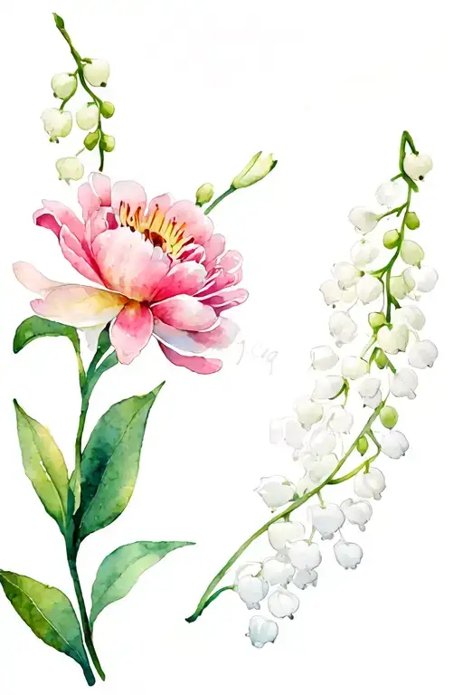 Peony Lily Of The Valley