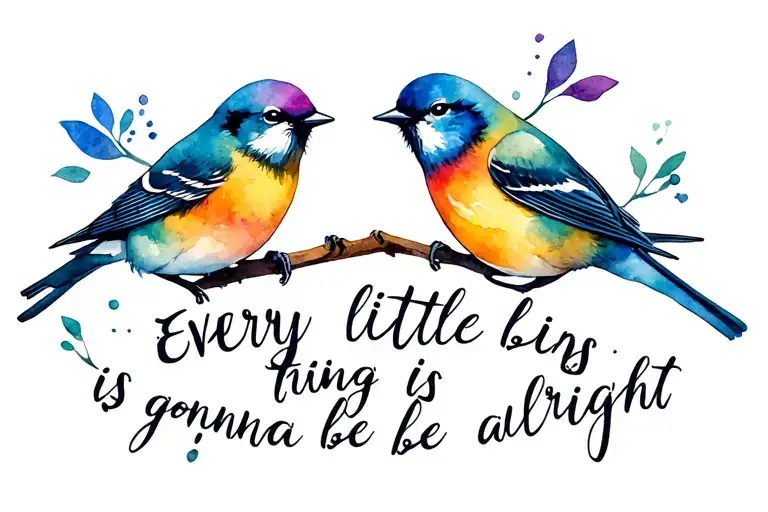 Three Little Birds Every Little Thing Is Gonna Be Alright