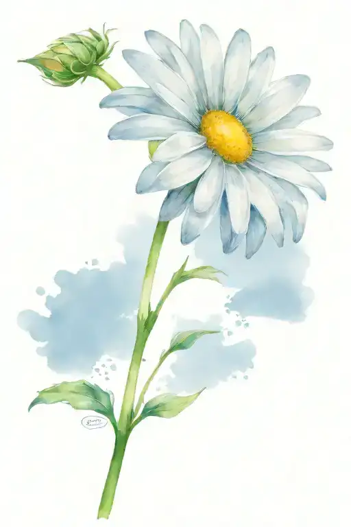 Daisy With The Stem Spelling Always And Forever