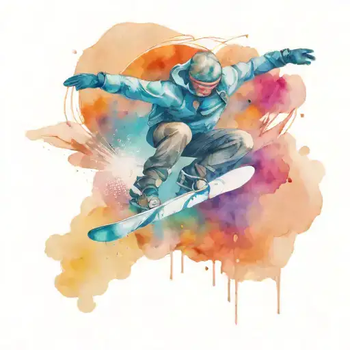 A Snowboarder Catching Big Air Off A Jump With Snow-capped Peaks In The Background