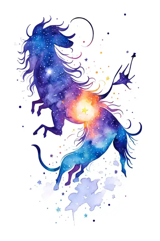 Leo And Sagittarius Galaxy Filled Sky