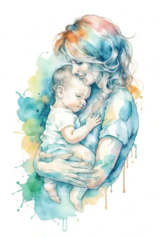 Mother Holding Baby