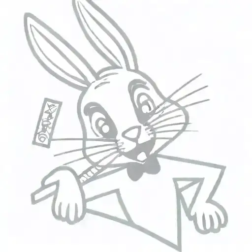 Buggs Bunny Magician Tarot Card