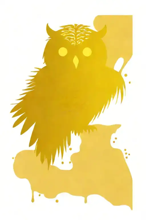 Smiling Owl With Fishing Gear