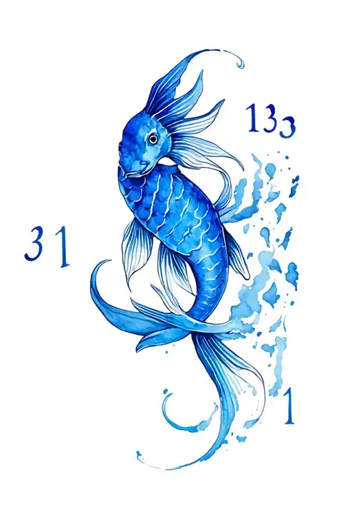 Pisces Zodiac Sign Intertwined With Number 13 And 31