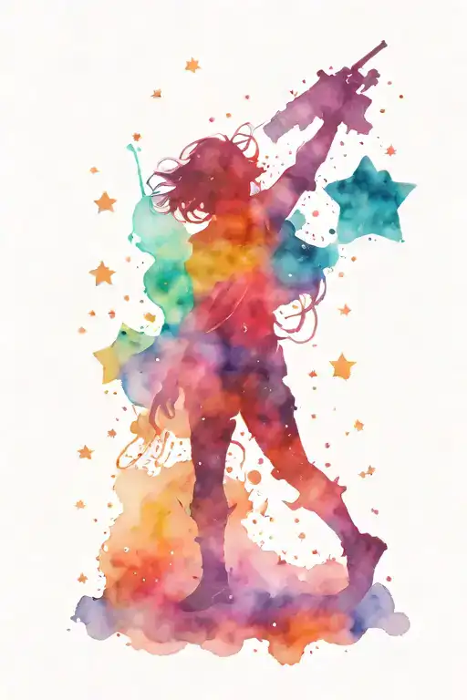 Space Galaxy Filled With Stars Scattered