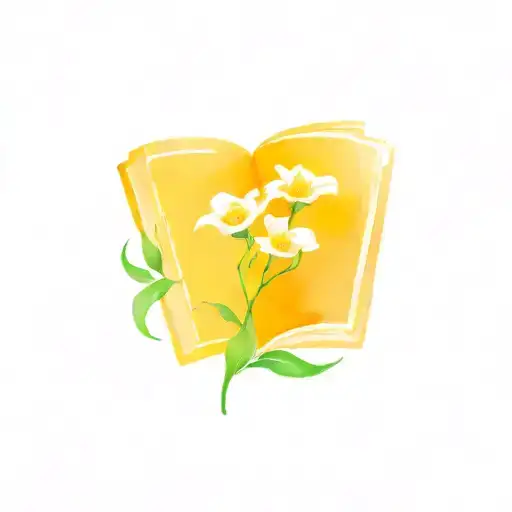 Open Book With Flowers Blooming From Inside