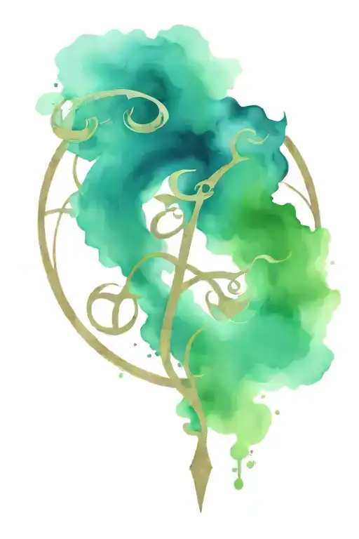 Taurus And Libra Scale Zodiac Sign Intertwined