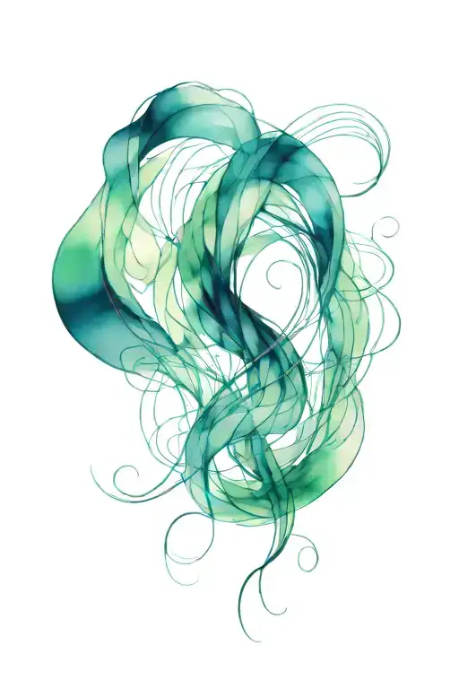 Long Abstract Wavy Line