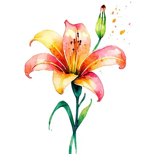 Firefly Glowing Tiger Lily Flower