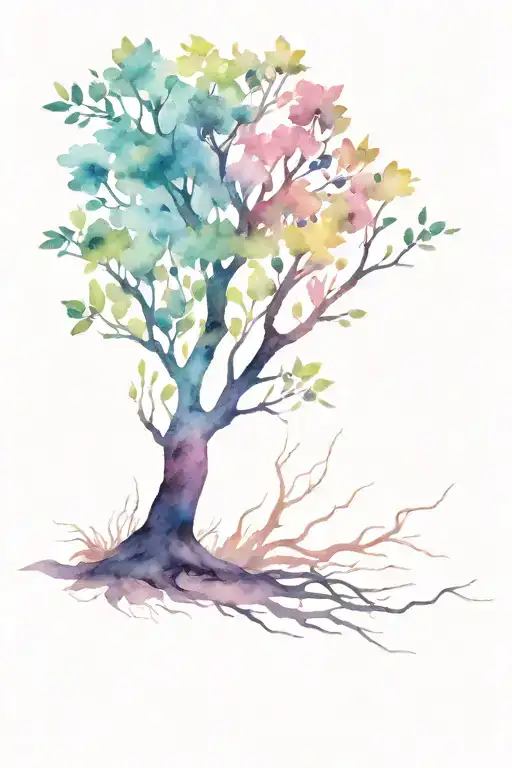 Tree With Multiple Branches Reaching Out