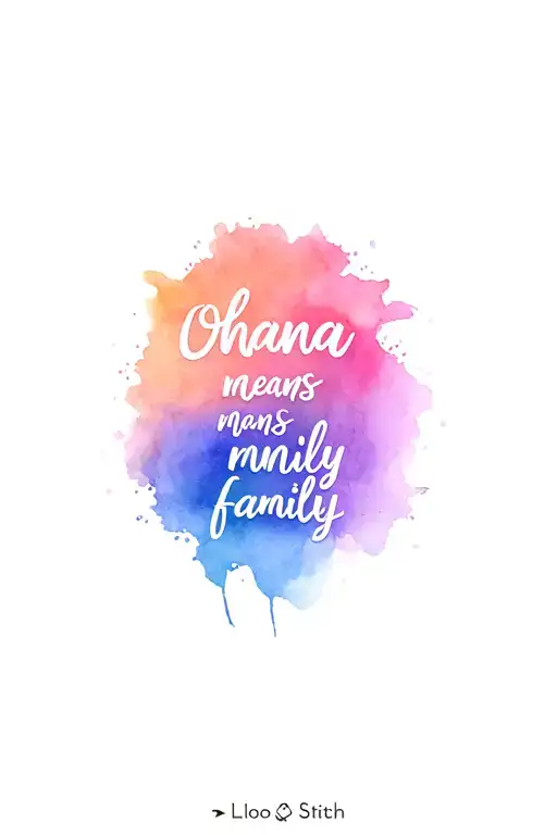 Lilo And Stitch Ohana Means Family Full Quote