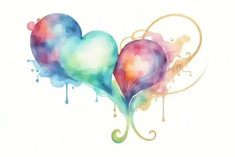 Libra Aquarius Love Heart