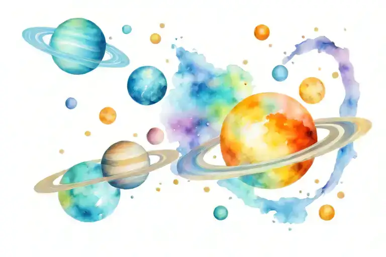 Planets Galaxy Space