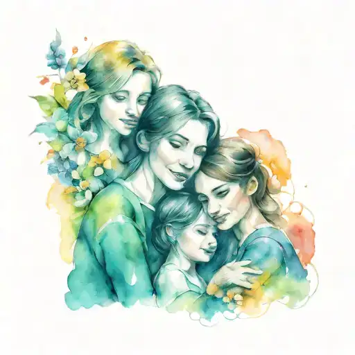 Family Ties Mom And 3 Daughters