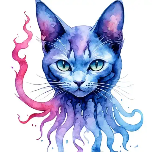 Flaming Hundred-tailed Eldritch Cat