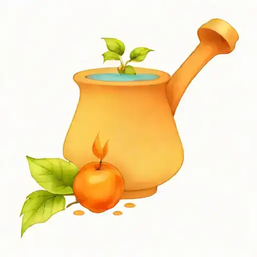 Broken Pot Holding Water