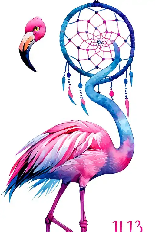 Flamingo Dreamcatcher Number 113
