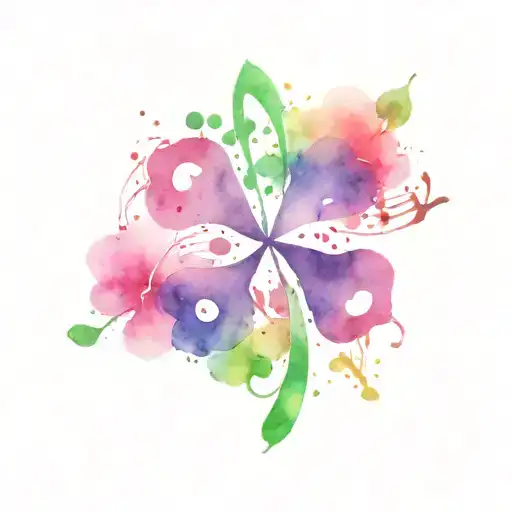 4 Leaf Clover And Music Symbols Incorporated