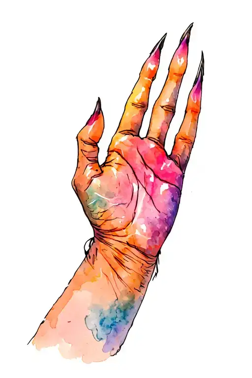 Back Of Hand Bear Claw