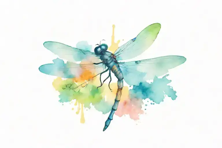 Dragon Fly With Some Wordings Symbolisebe Happi