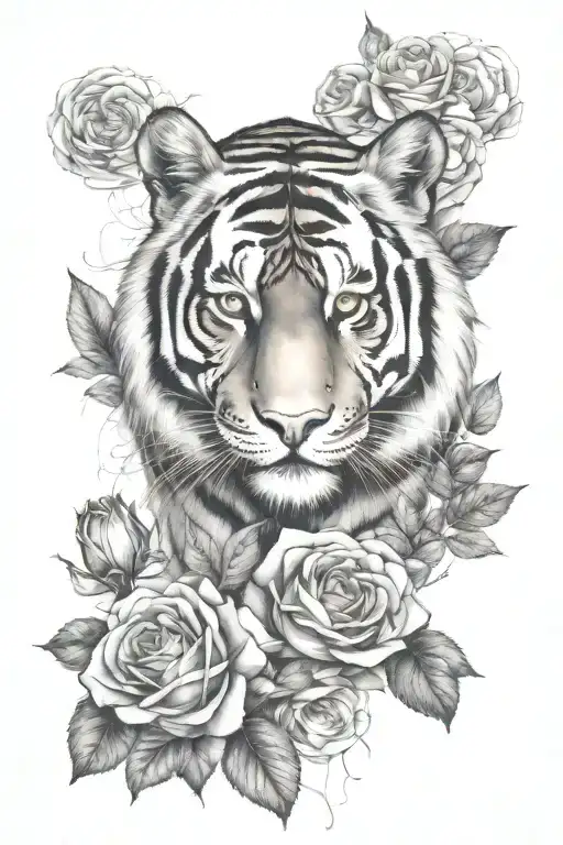 Tiger And A Rose